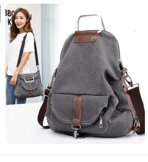 Canvas Backpack Casual - Women Handbags Female Canvas Bags Tote