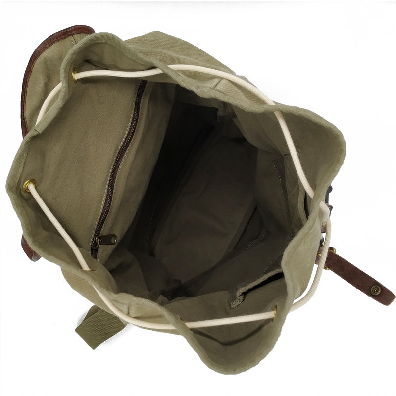 Retro American High Density Ca - Canvas Backpack Casual recension och pris