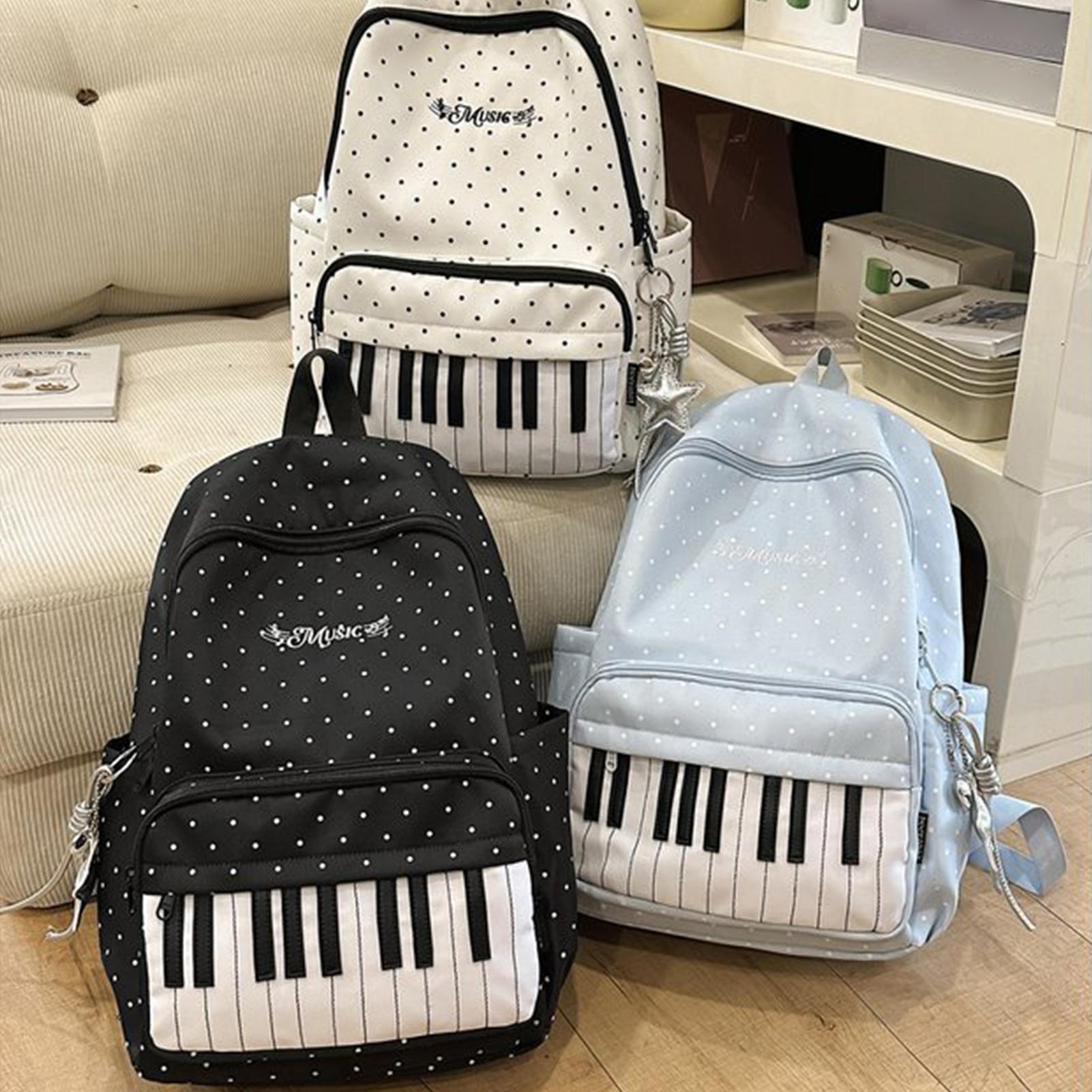 Travel Backpack | Piano Print  - Fashion Backpack Women recension och pris