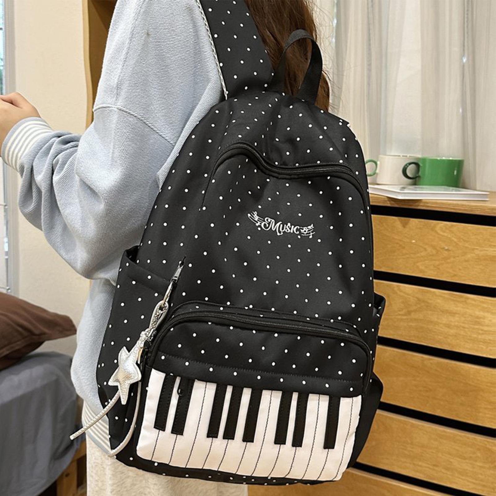 Travel Backpack | Piano Print  - Fashion Backpack Women recension och pris